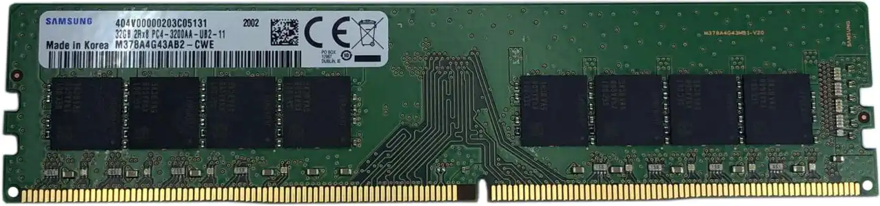 Оперативная память SAMSUNG M378 DIMM DDR4 32GB 3200 MHz (M378A4G43AB2-CWE)