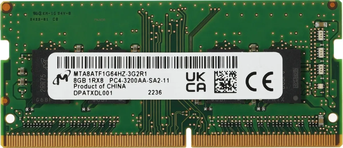 Оперативная память CRUCIAL SODIMM DDR4 8GB 3200 MHz (CT8G4SFS832A)