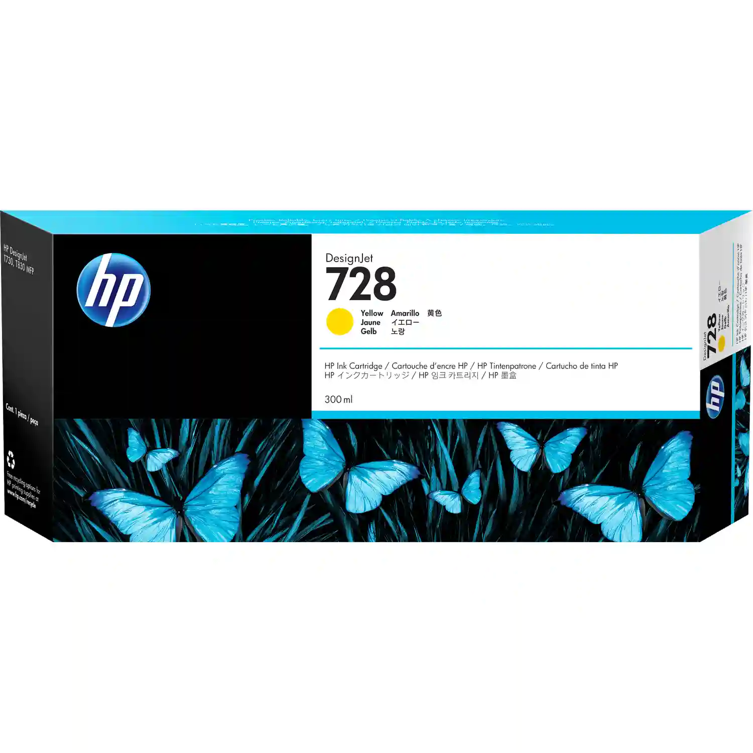 Картридж для струйного принтера HP 728 Yellow F9K15A