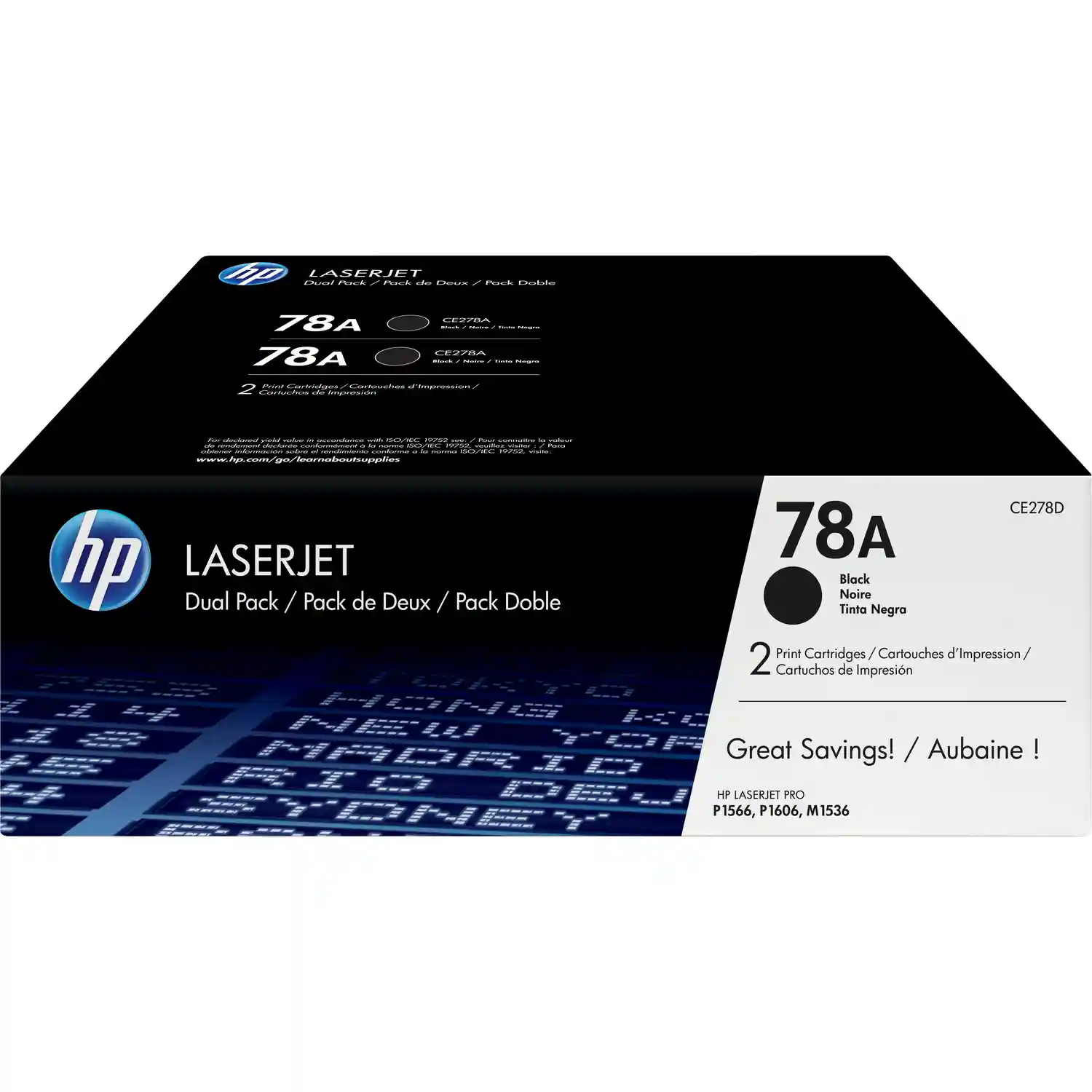 Комплект картриджей для лазерного принтера HP 78A Black (CE278AF)