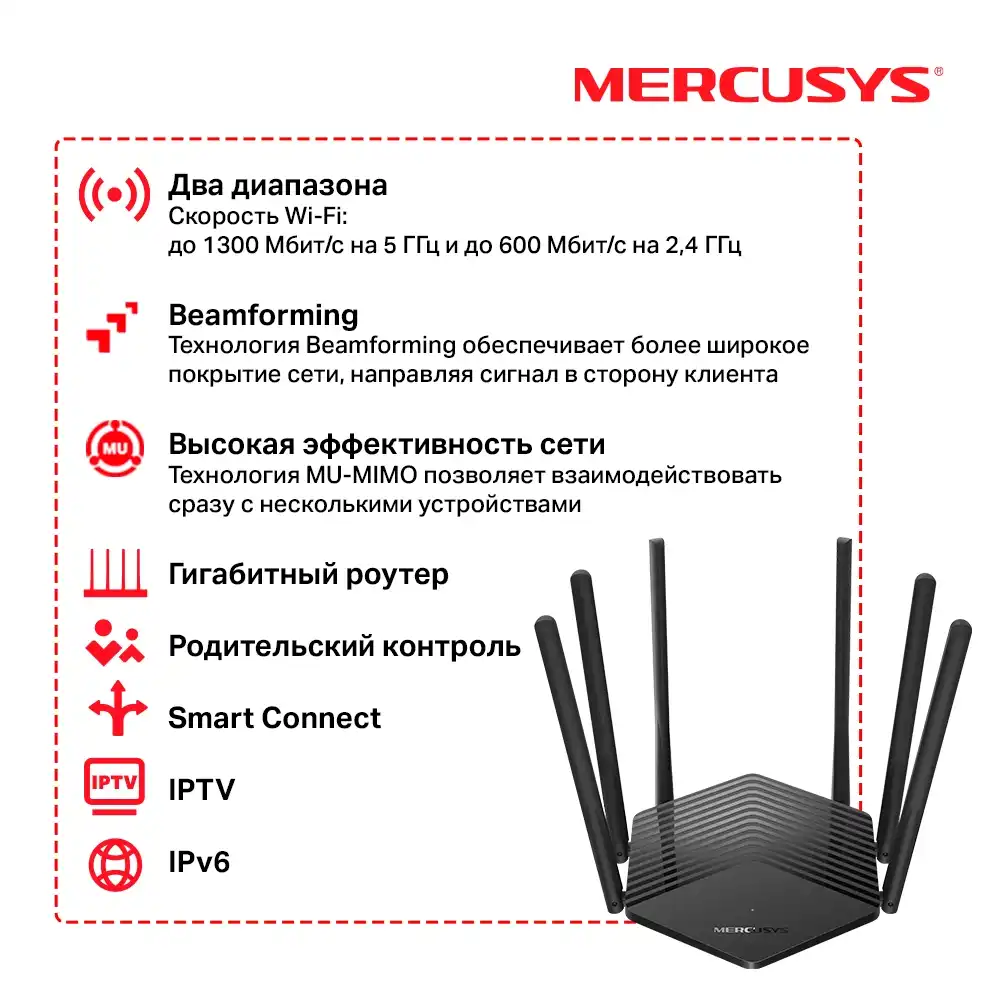 Wi-Fi роутер MERCUSYS MR50G AC1900