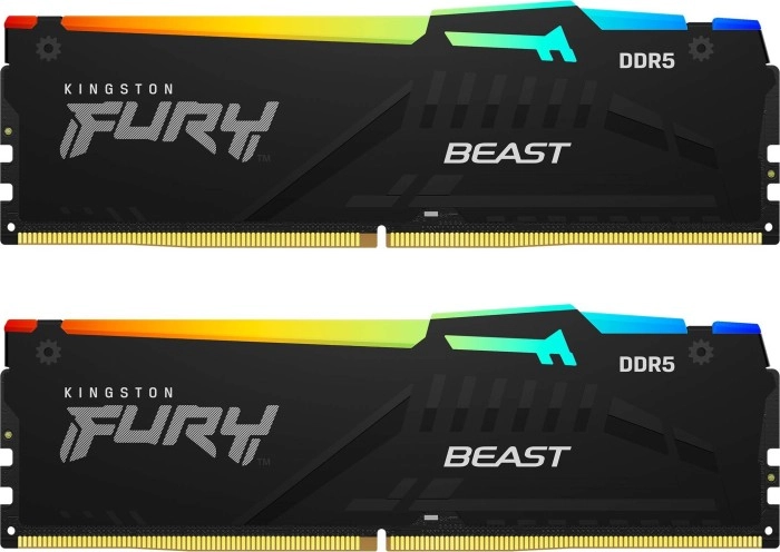 Оперативная память KINGSTON FURY Beast RGB DIMM DDR5 64GB (2x32GB) 6000 MHz (KF560C36BBEAK2-64)