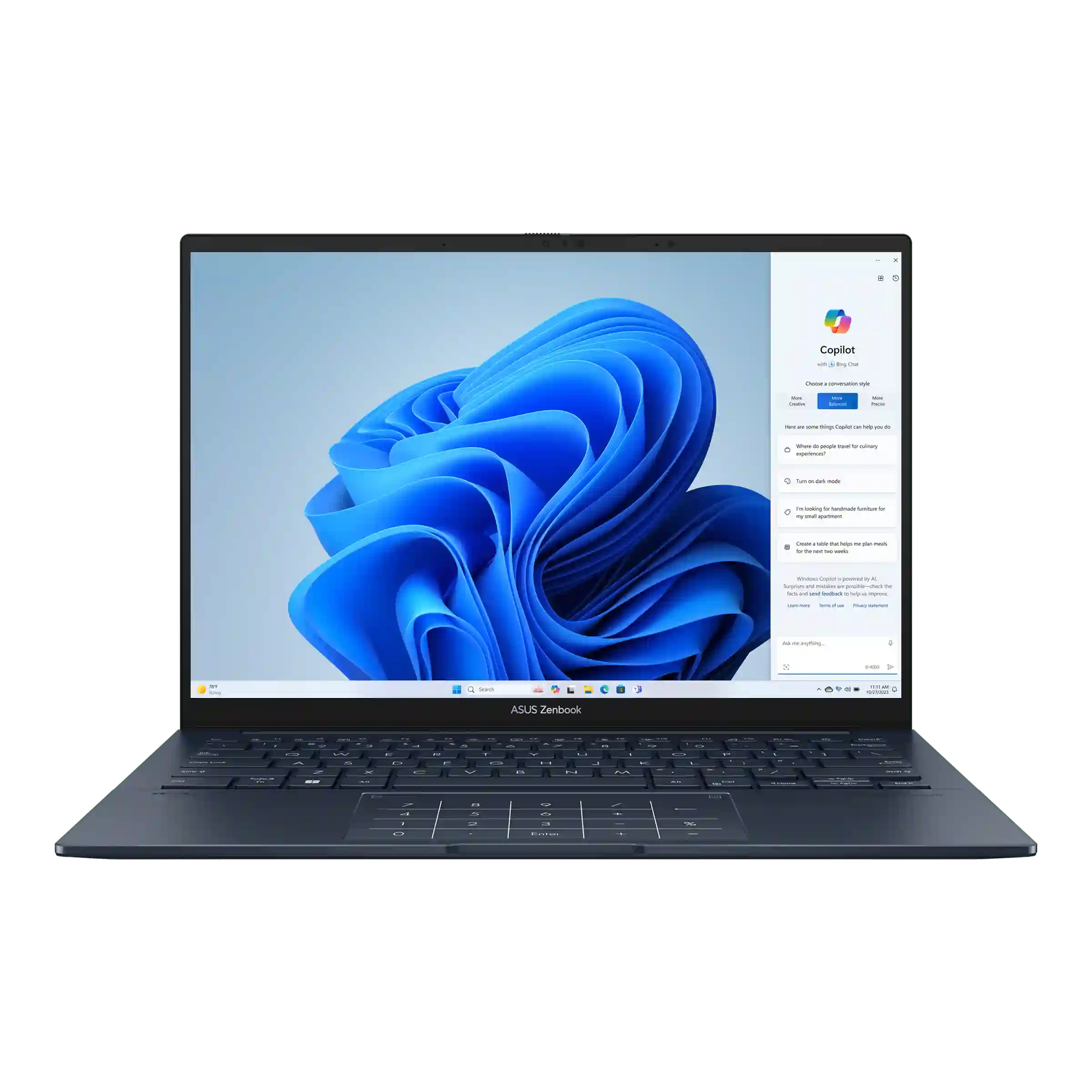 Ноутбук ASUS ZenBook 14 OLED UX3405MA-PP898 14" (90NB11R1-M01K50)