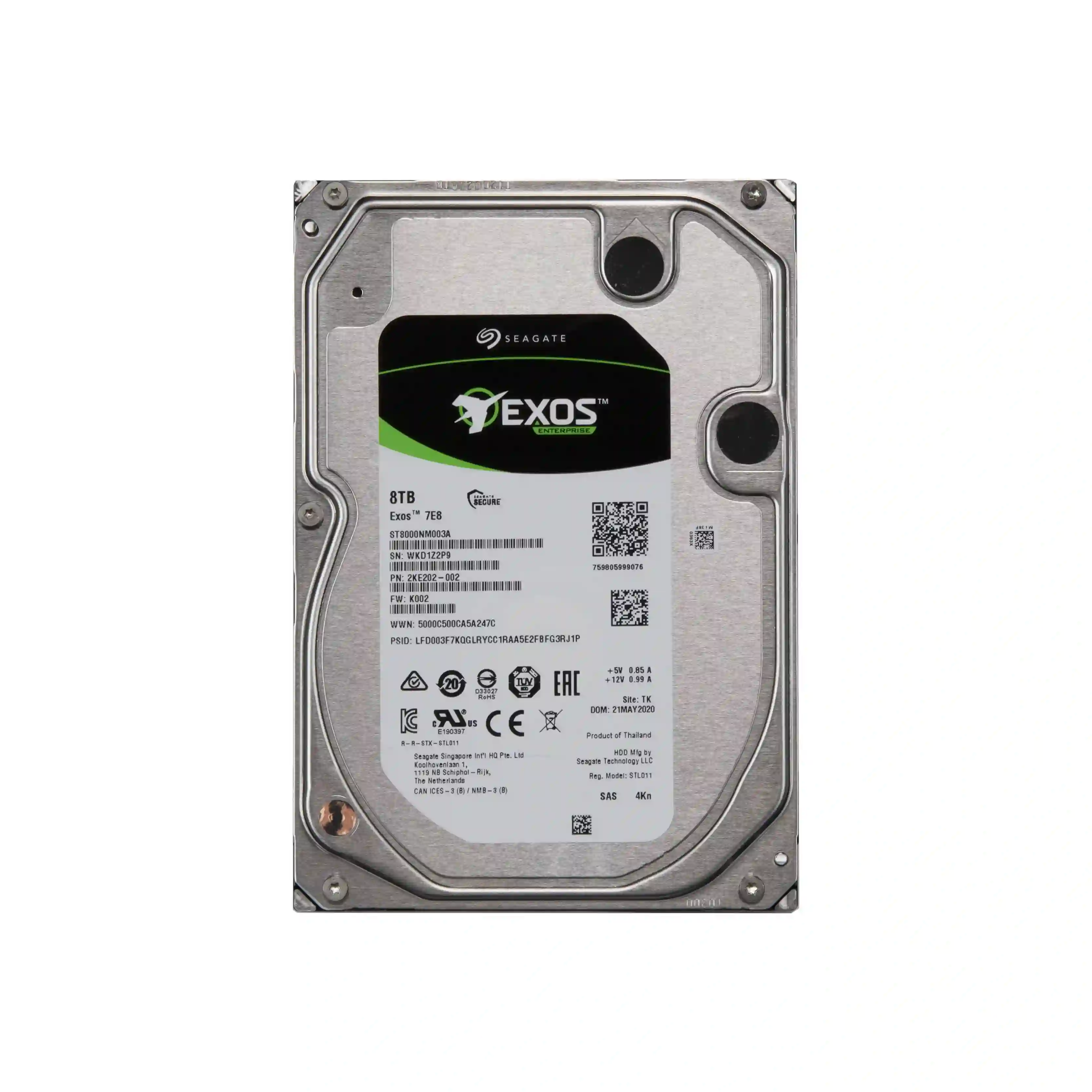 Внутренний HDD диск SEAGATE Exos 7E8 8TB, SAS, 3.5