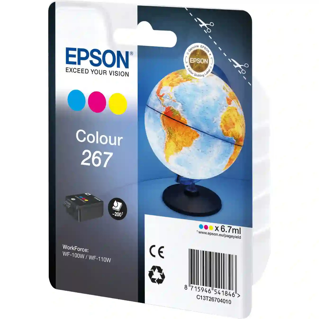 Картридж для струйного принтера EPSON T2670 Tri-colour CMY (C13T26704010)