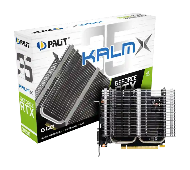 Видеокарта PALIT GeForce RTX 3050 KalmX 6GB (NE63050018JE-1070H)