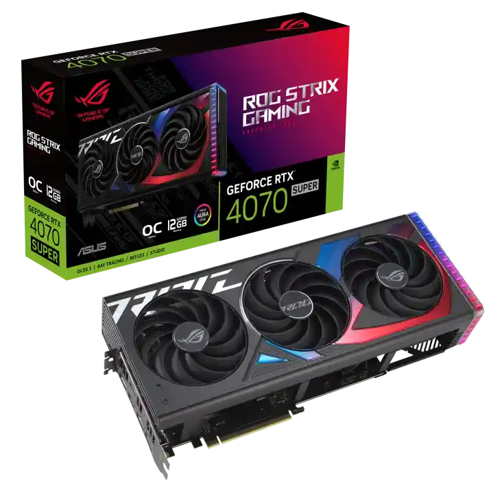 Видеокарта ASUS ROG Strix GeForce RTX 4070 Super Gaming 12Gb (90YV0KD1-M0NA00)