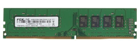 Оперативная память FOXLINE DIMM DDR4 16GB 2666 MHz (FL2666D4U19S-16G) оперативная хирургия собак и кошек