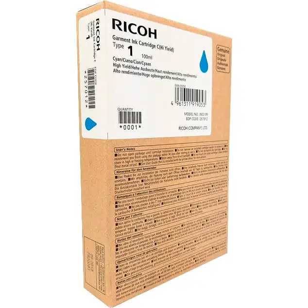 Картридж для струйного принтера RICOH type 1 Cyan (257060)
