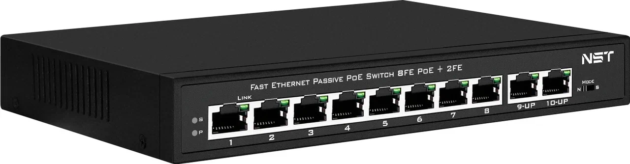 PoE-коммутатор NST Fast Ethernet, Passive (NS-SW-8F2F-P/A)