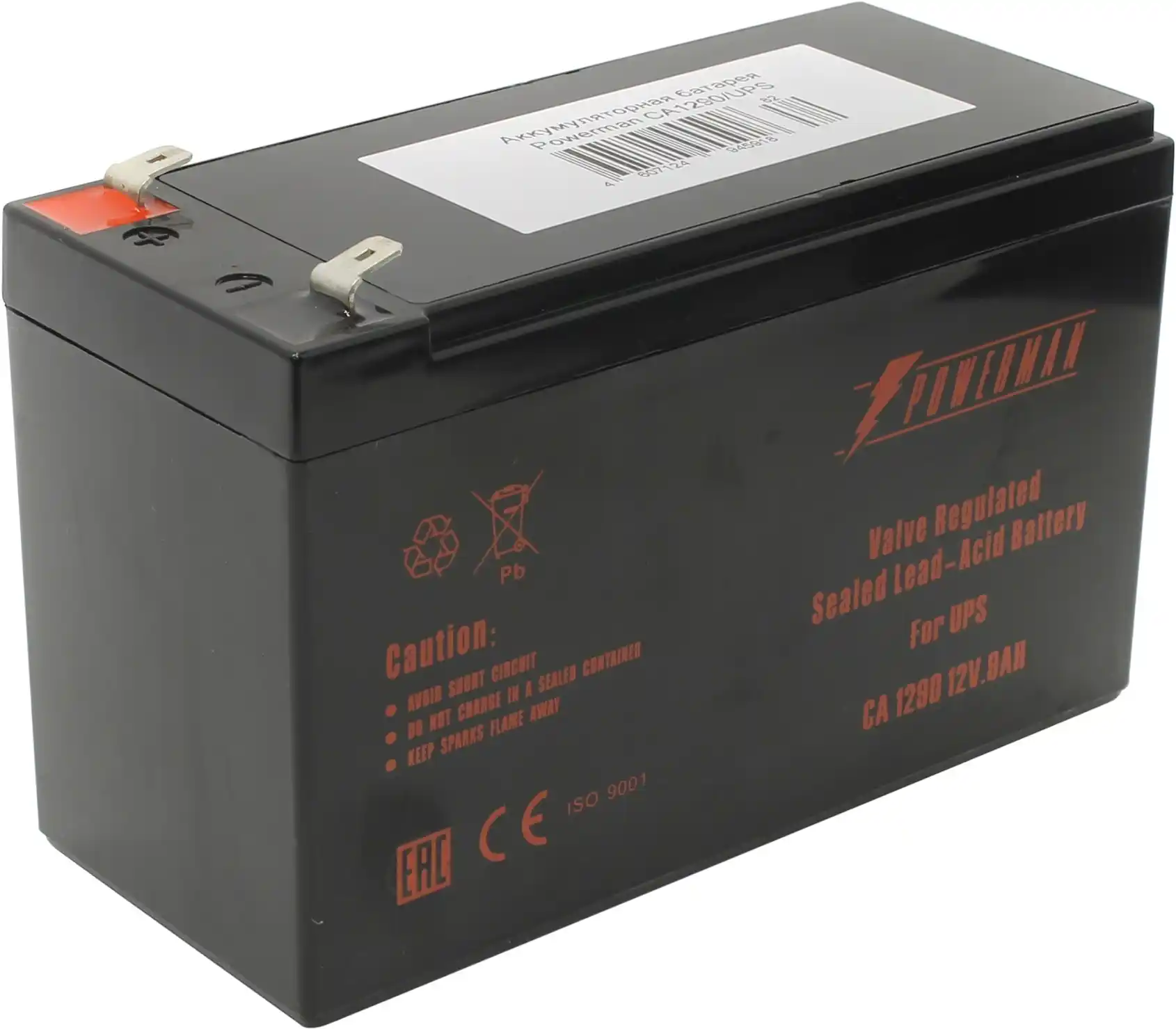 Аккумуляторная батарея POWERMAN Battery CA1290 12V/9AH