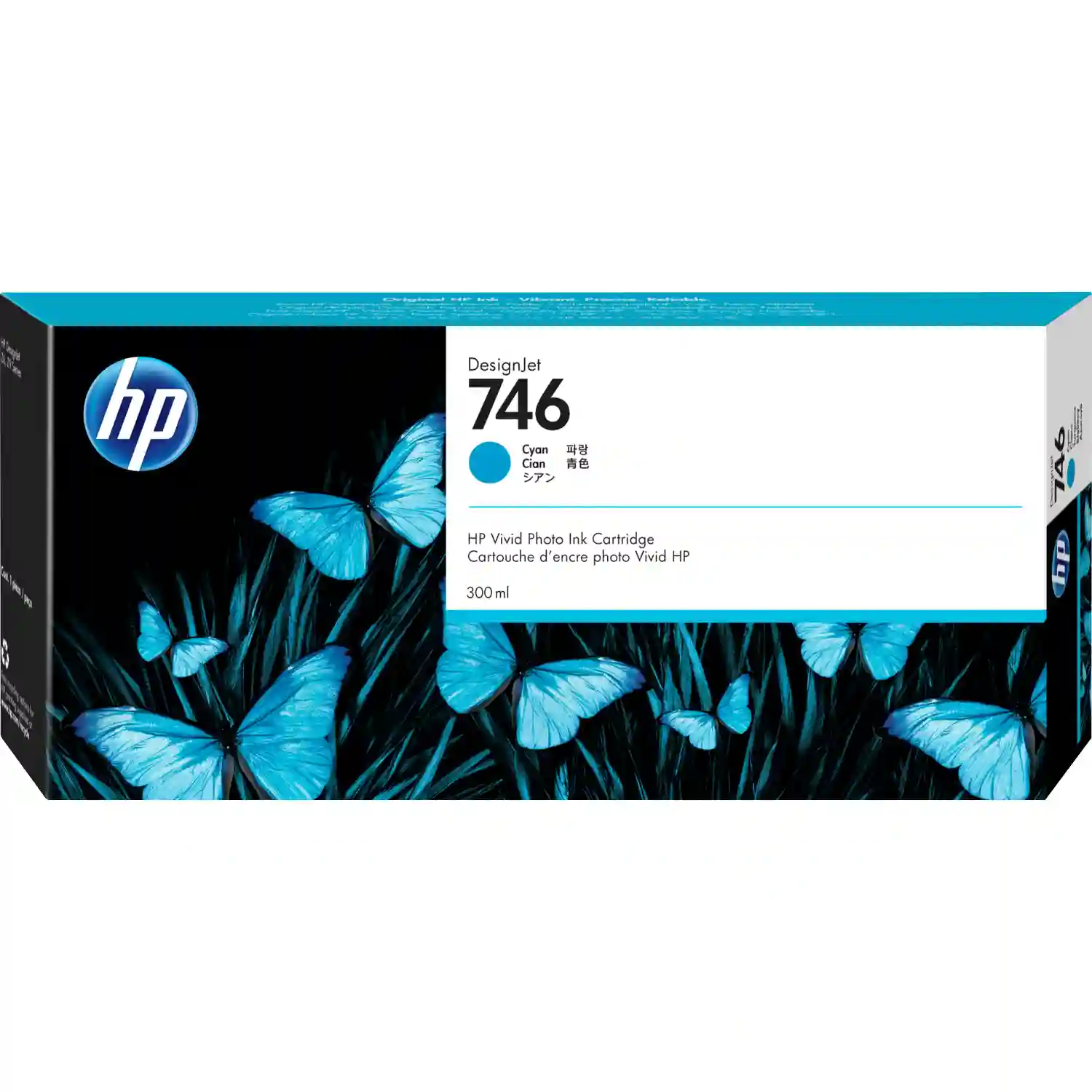 Картридж для струйного принтера HP 746 Cyan P2V80A