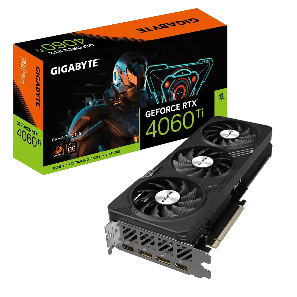 Видеокарта GIGABYTE GeForce RTX 4060 Ti Gaming OC 16G GV-N406TGAMING OC-16GD