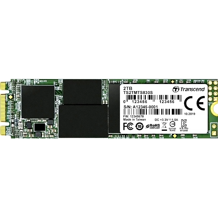 Внутренний SSD диск TRANSCEND 830S, 2048GB, SATA3, M.2 (TS2TMTS830S)