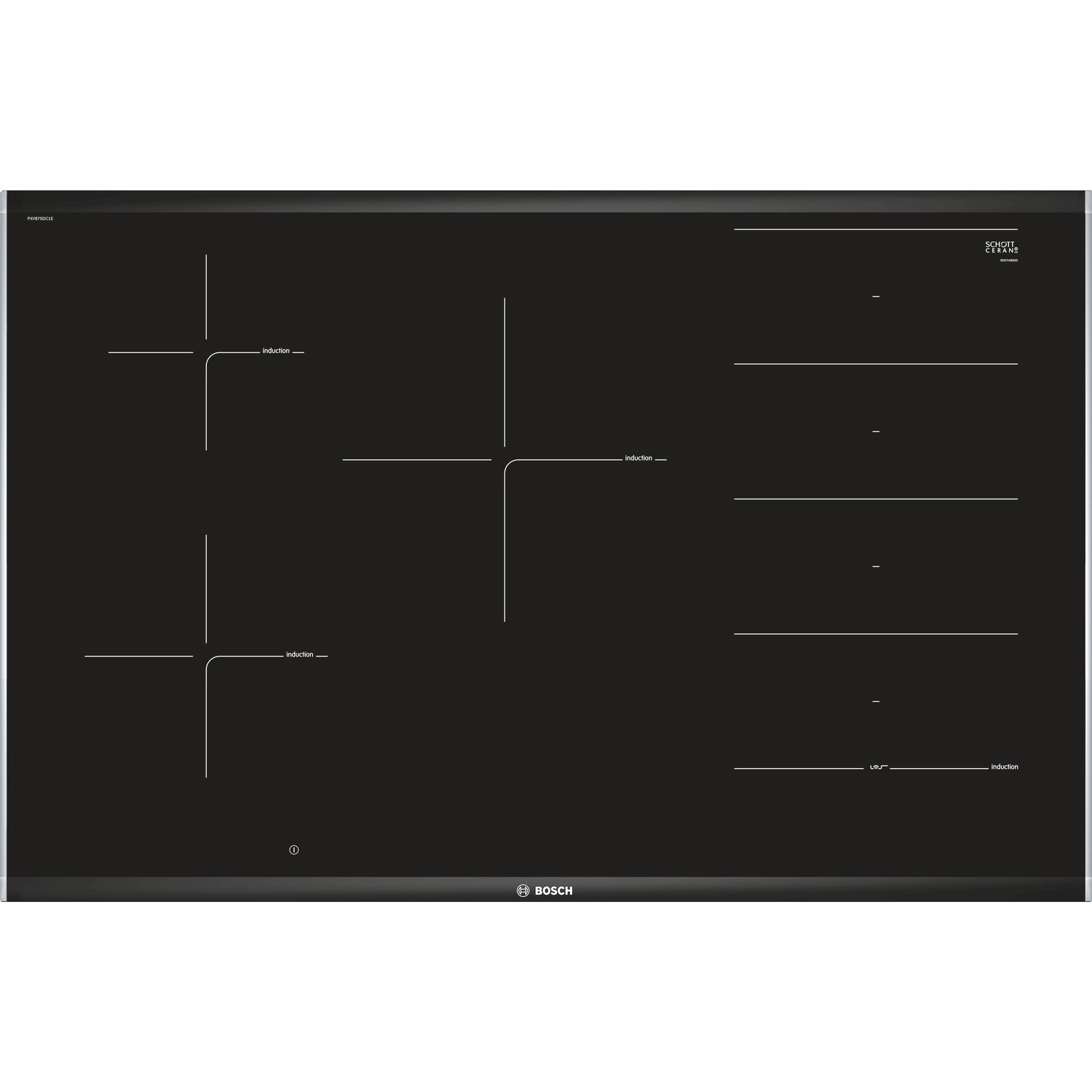 Встраиваемая индукционная панель BOSCH PXV875DC1E Serie 8