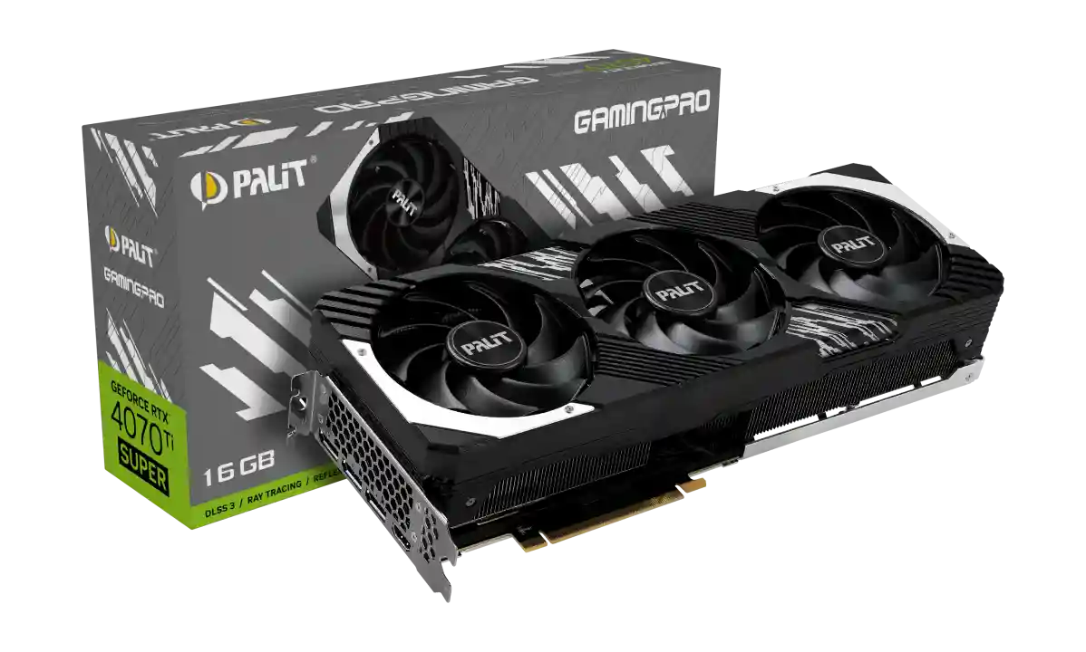 Видеокарта PALIT GeForce RTX 4070 Ti Super GamingPro 16GB (NED47TS019T2-1043A)