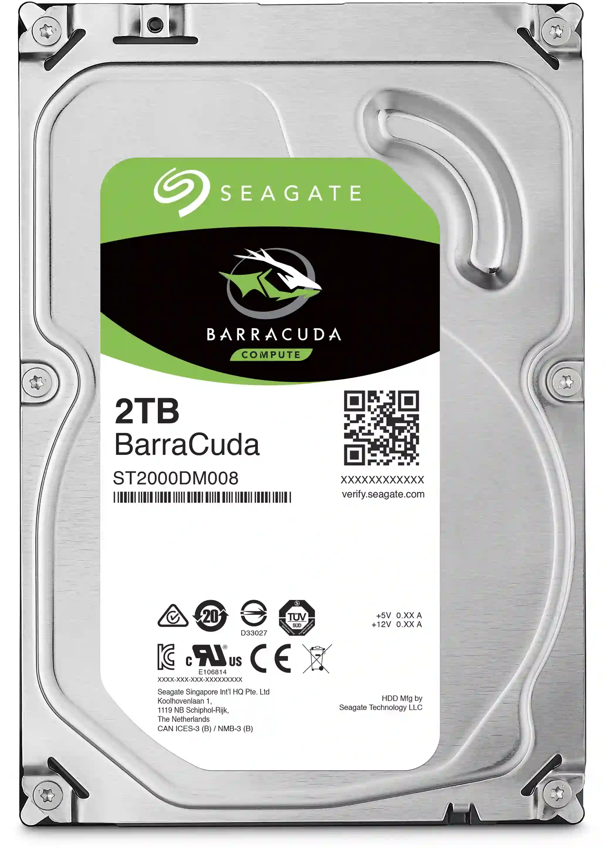 Внутренний HDD диск SEAGATE Barracuda 2TB, SATA3, 3.5" (ST2000DM008)