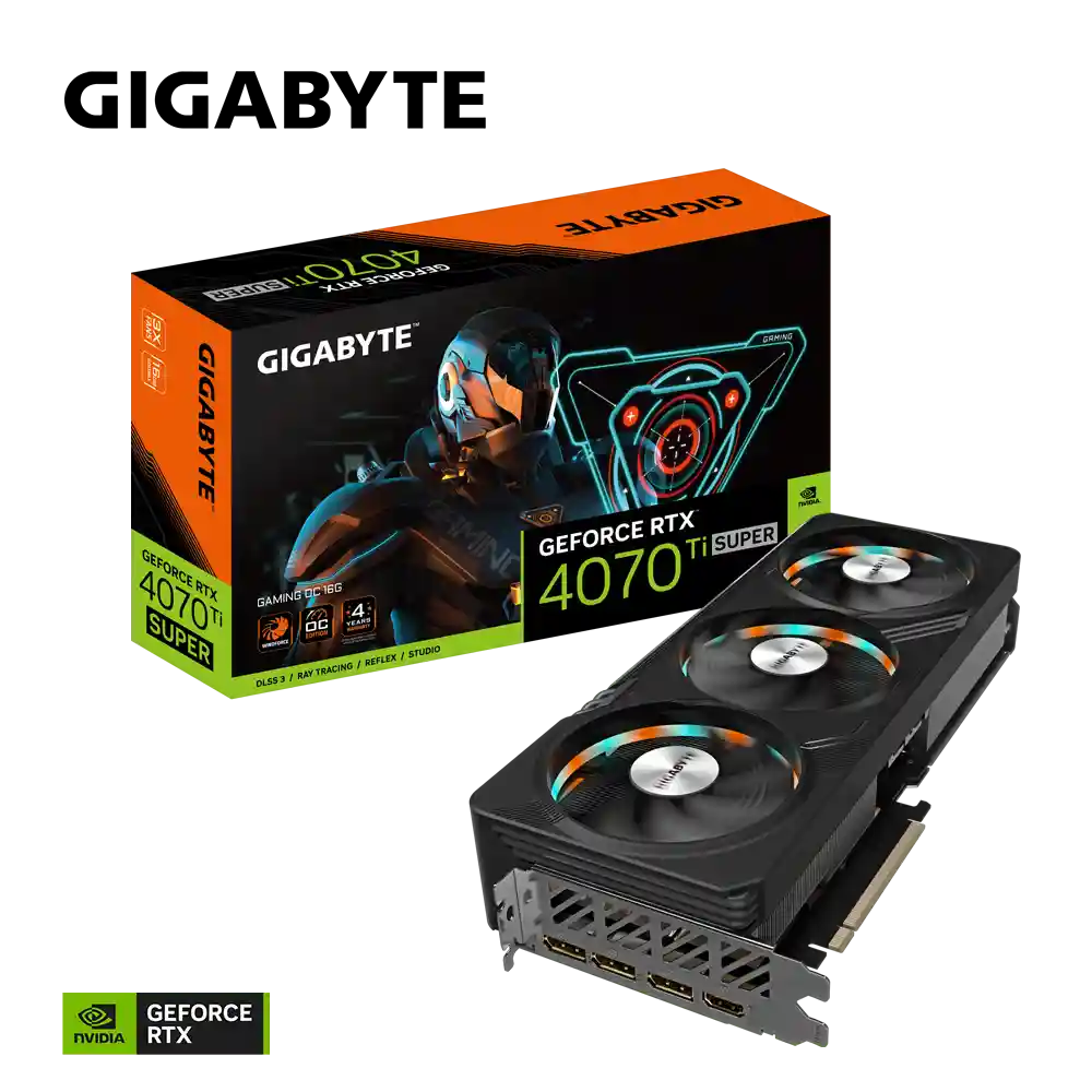 Видеокарта GIGABYTE GeForce RTX 4070 Ti Super Gaming OC 16Gb (GV-N407TSGAMING OC-16GD)