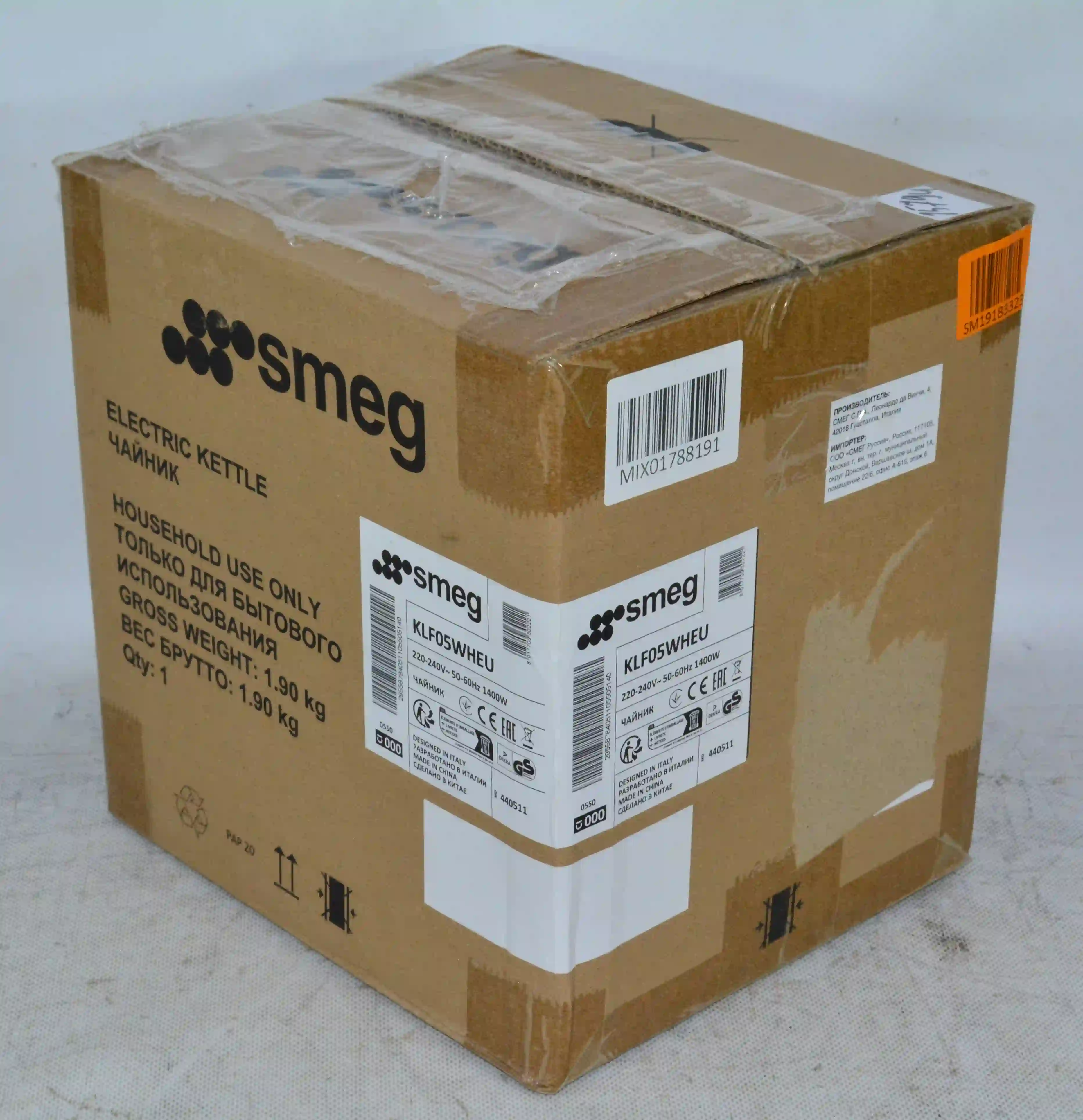 Чайник электрический SMEG KLF05WHEU, белый k7 000015794