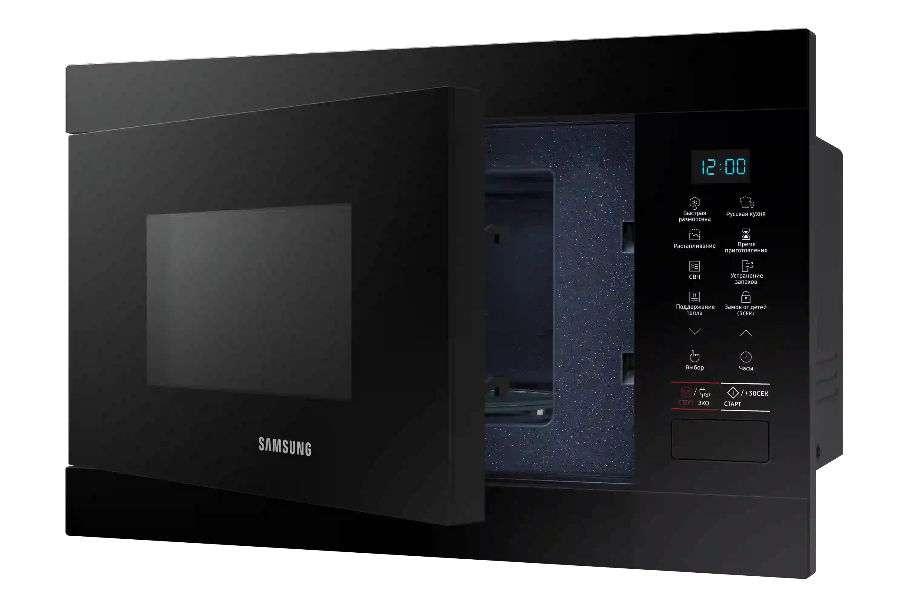 Встраиваемая микроволновая печь SAMSUNG MS22M8054AK/BW