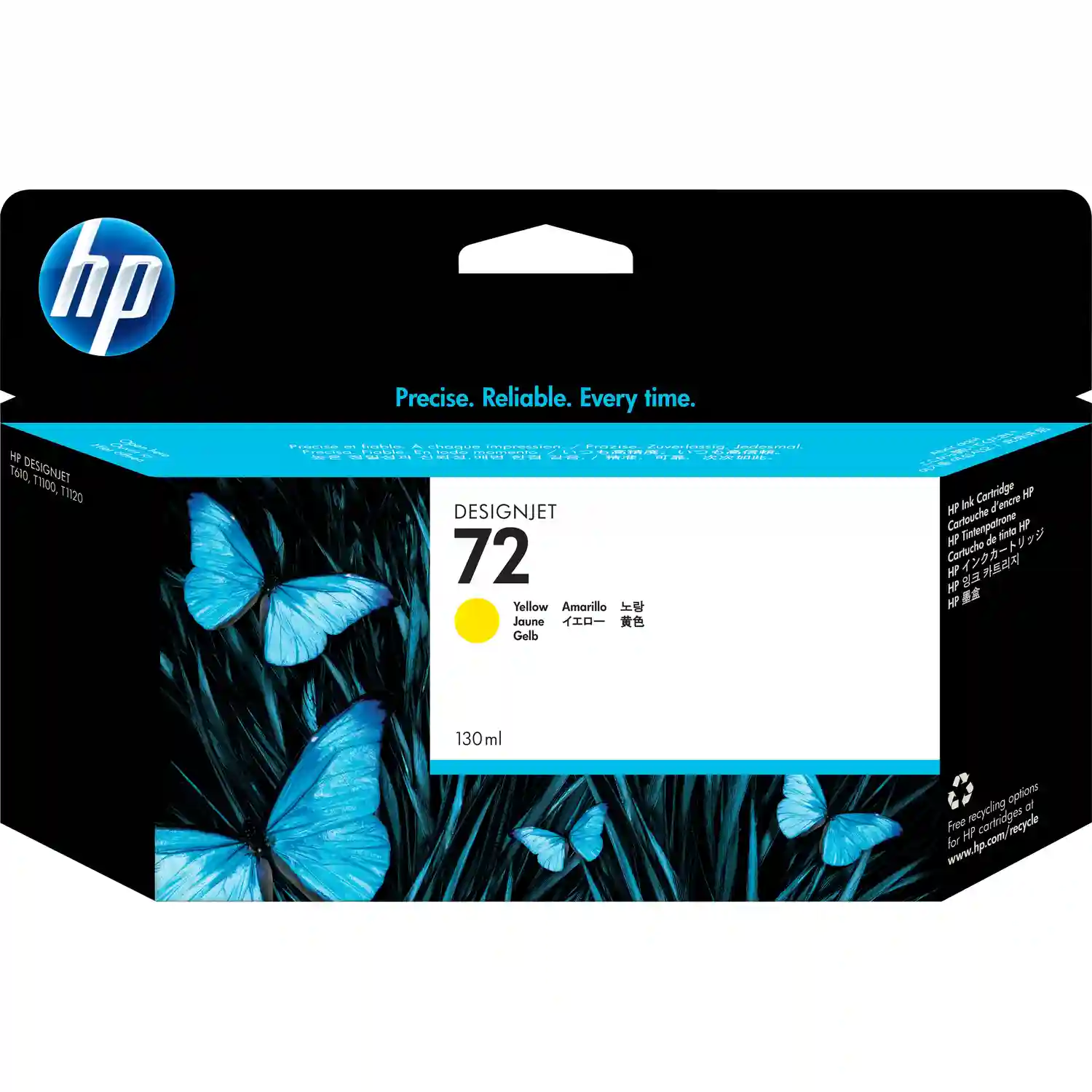 Картридж для струйного принтера HP 72 Yellow C9373A