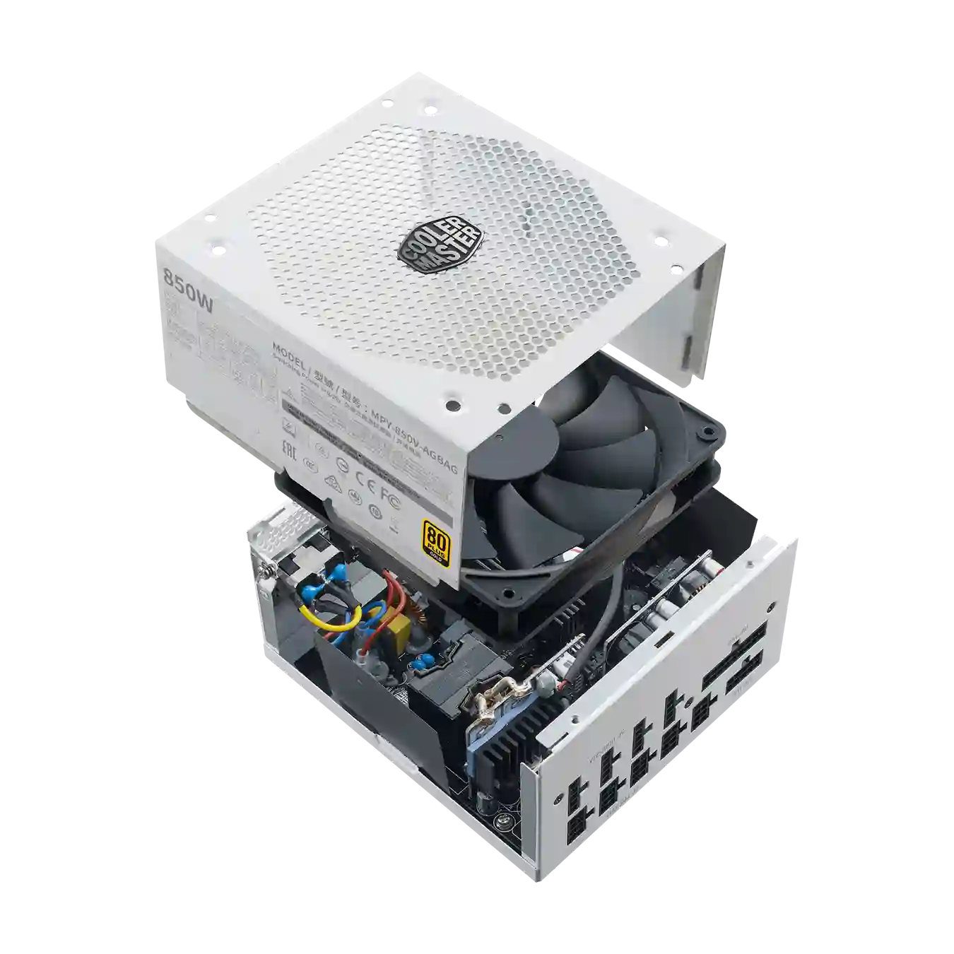 Блок питания для ПК COOLER MASTER V850 GOLD V2 FM White Edition 850W (MPY-850V-AGBAG-EU)