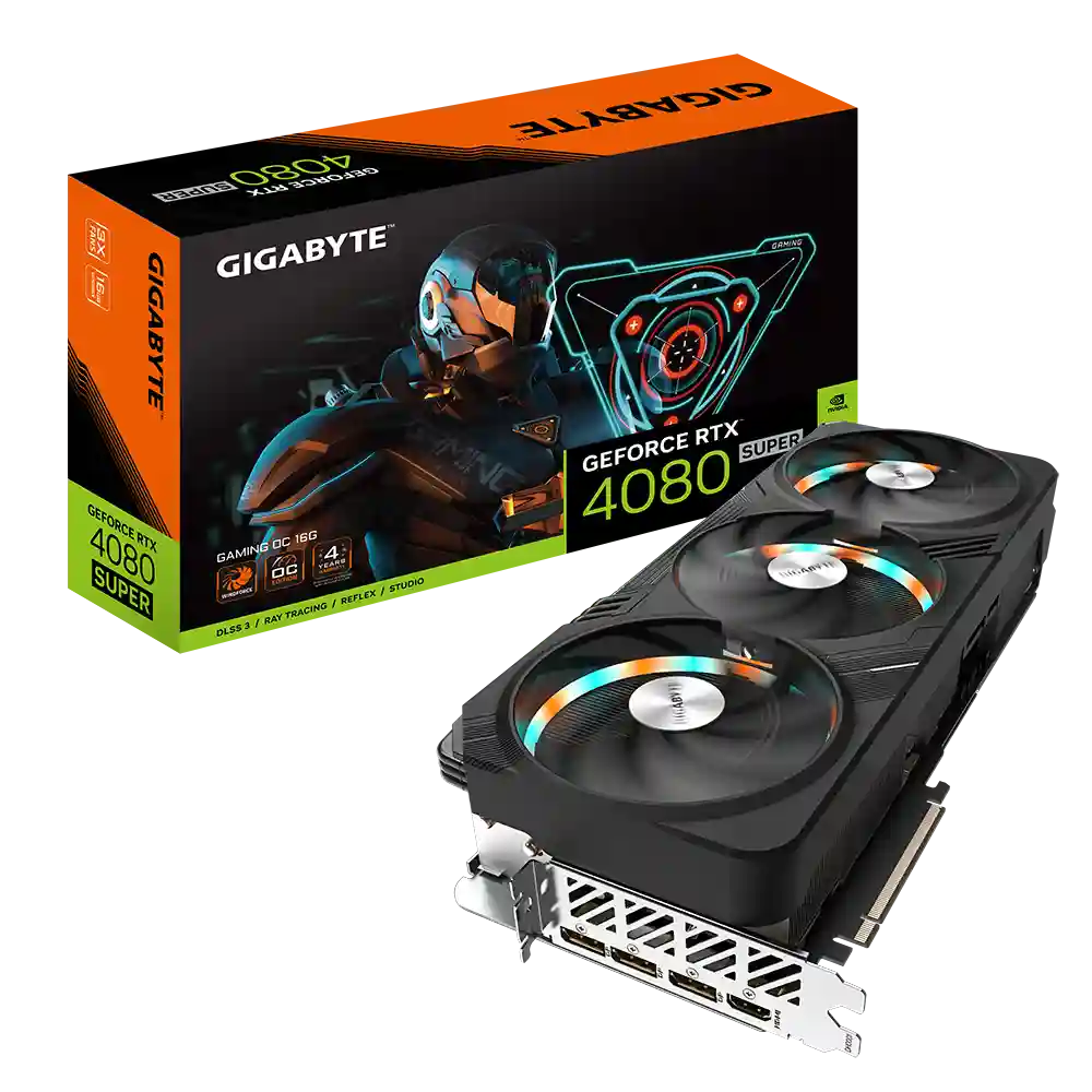 Видеокарта GIGABYTE GeForce RTX 4080 Super Gaming OC 16Gb (GV-N408SGAMING OC-16GD)