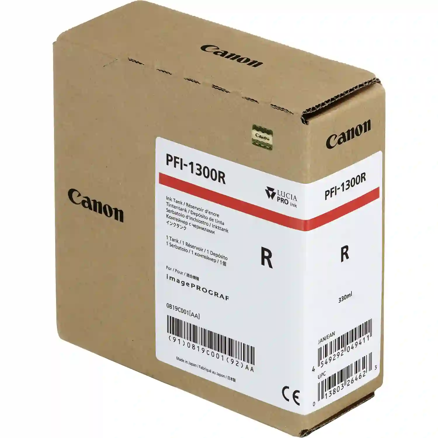 Картридж для струйного принтера CANON PFI-1300 Red Красный (0819C001)