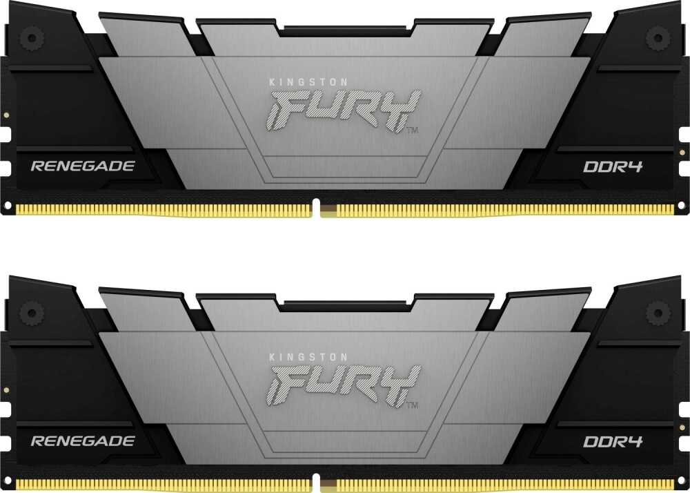 Оперативная память KINGSTON FURY Renegade Black DIMM DDR4 32GB 3200 MHz (KF432C16RB12K2/32) оперативная память netac ntswd4p36dp 16w ddr4 2x8gb 3600mhz