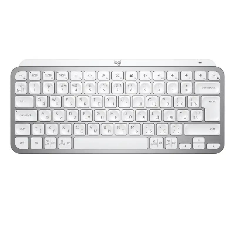 Клавиатура беспроводная LOGITECH MX Keys Mini Keyboard Pale Grey (920-010502)