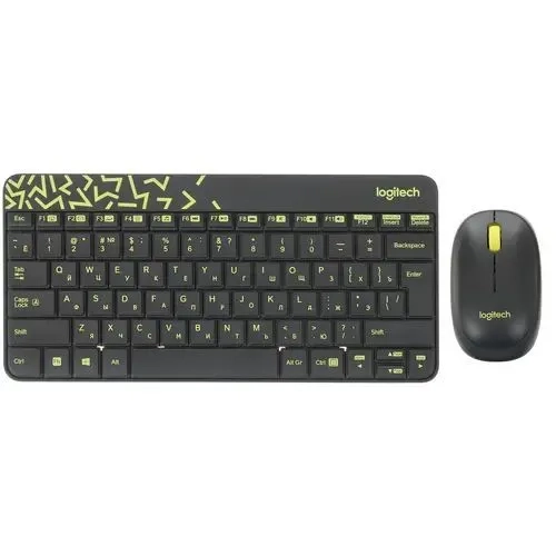 Комплект (клавиатура + мышь) беспроводной LOGITECH MK240 Nano Black Retail Combo (920-008213) читаем пишем говорим по японски том 1 уроки 1 20 том 2 уроки 21 32 прописи уроки 1 32 комплект из 3 книг