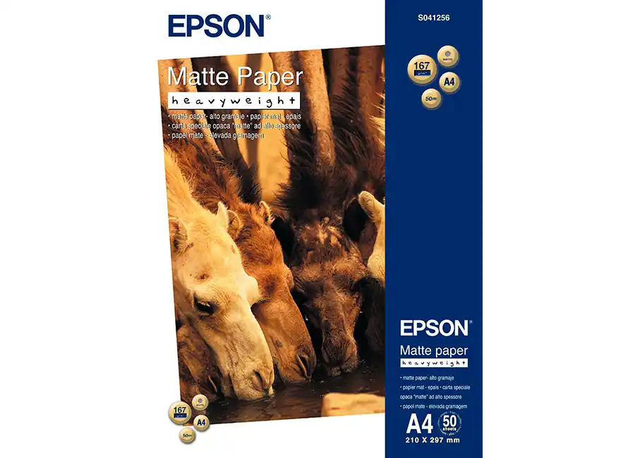 Фотобумага EPSON Matte Paper Heavyweight A4 C13S041256 2400₽