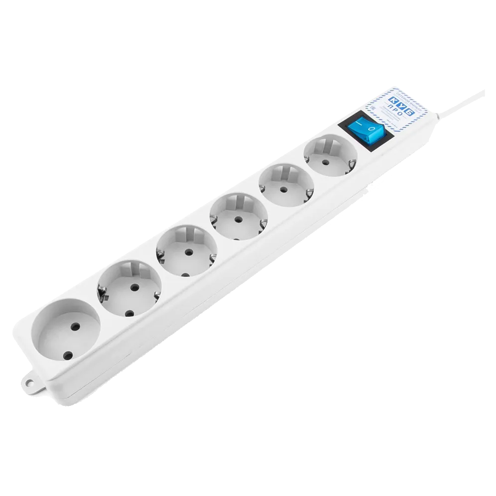 Сетевой фильтр POWER CUBE Pro SPL(5+1)-16B-P 1,9м White
