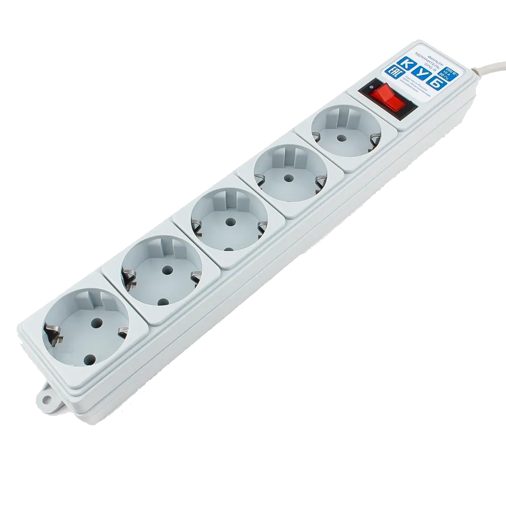 Сетевой фильтр POWER CUBE SPG-B-6 1,9м Gray