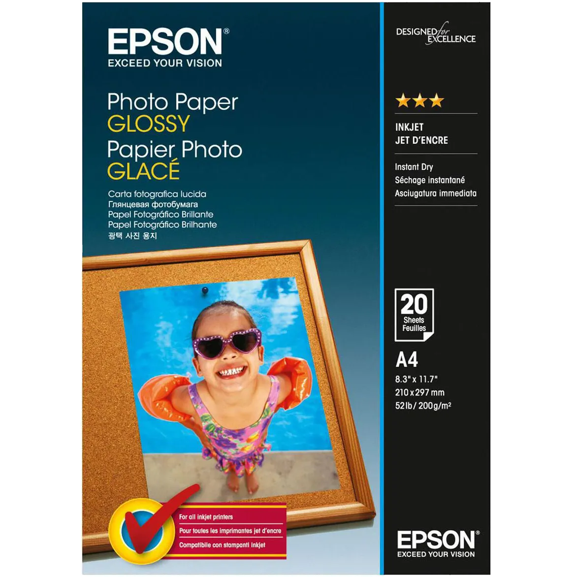 Фотобумага EPSON Photo Paper A4 20 шт. (C13S042538)