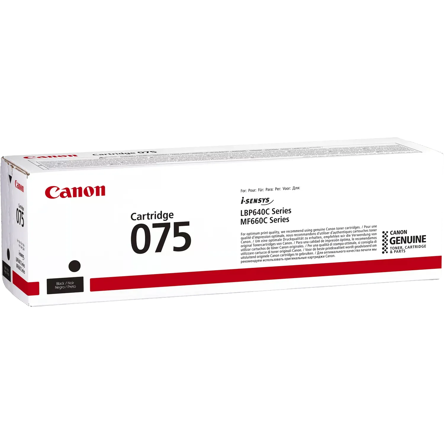 Тонер-картридж для лазерного принтера CANON CRG 075 BK Black (6365C002)