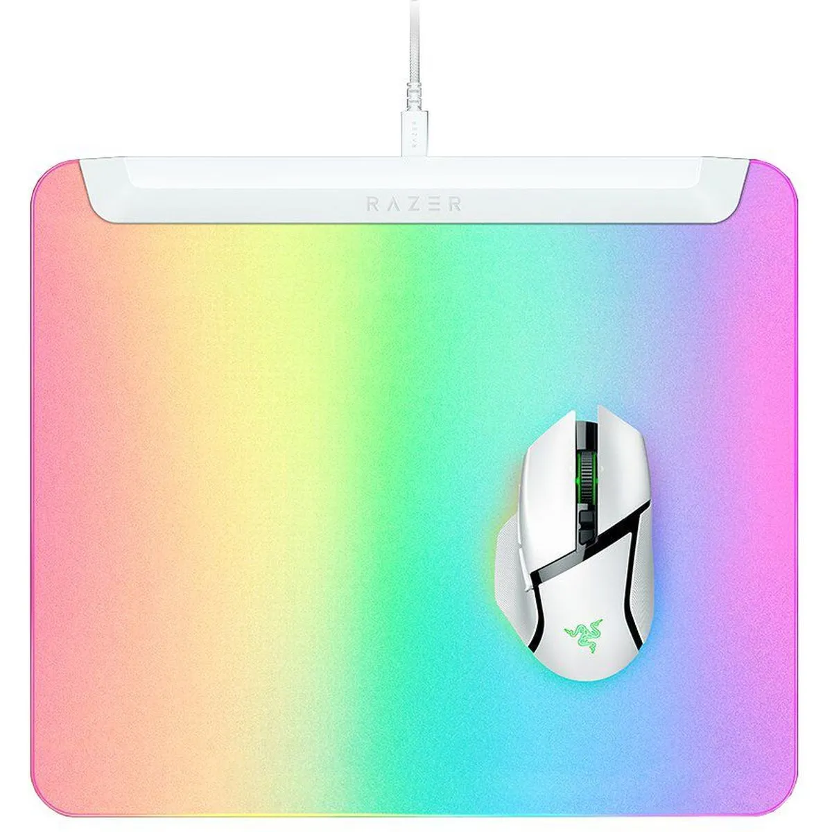 Игровой коврик для мыши RAZER Firefly V2 Pro White (RZ02-04920200-R3M1)