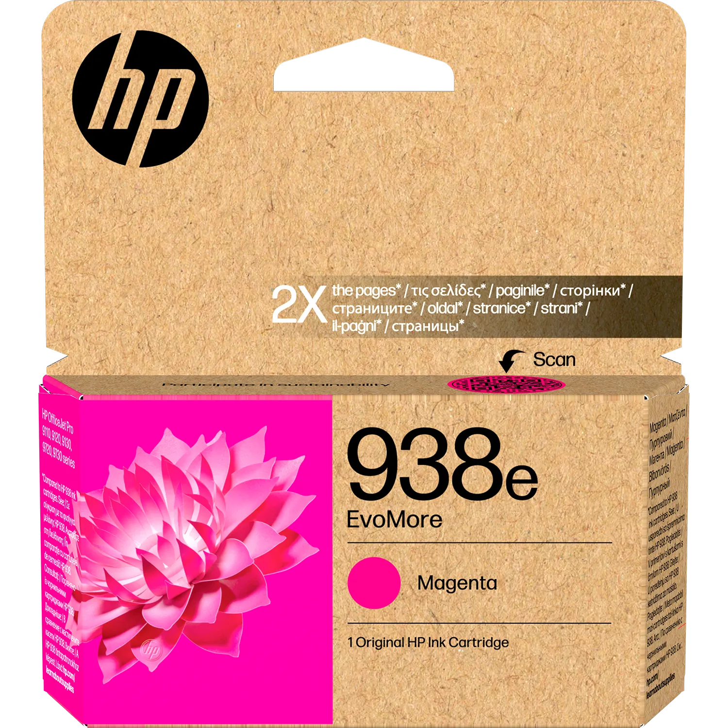 Картридж для струйного принтера HP 938E Magenta (4S6Y0PE)