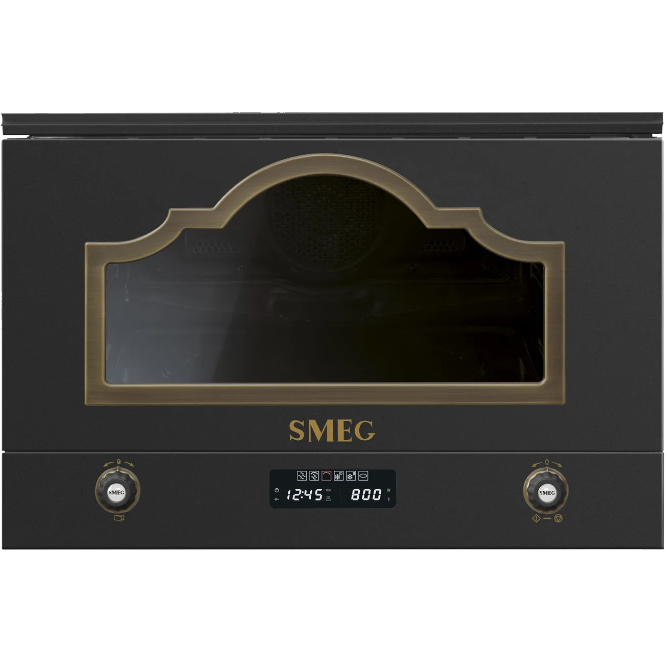 Встраиваемая микроволновая печь SMEG MP722AO, антрацит