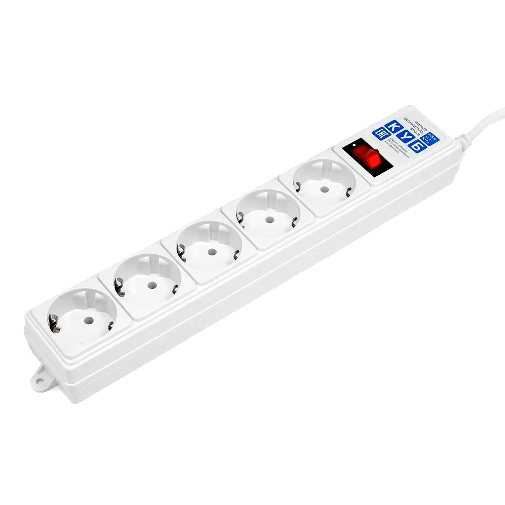 Сетевой фильтр POWER CUBE SPG-B-6 1,9м White
