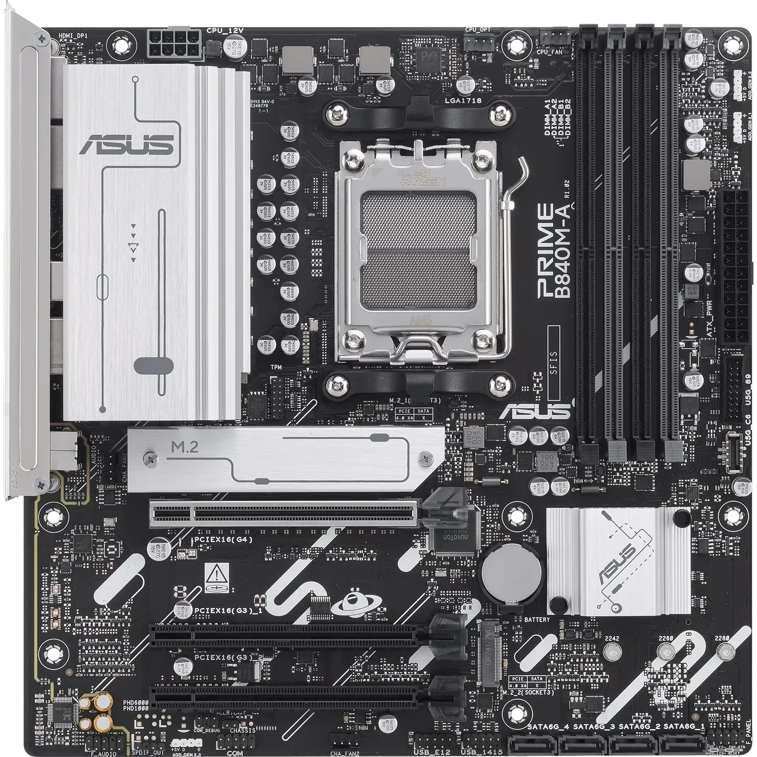 Материнская плата ASUS PRIME B840M-A-CSM (90MB1J10-M0EAYC)